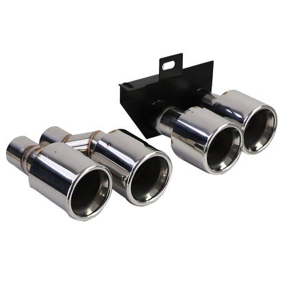 Chrome exhaust tips suitable for BMW F10 F11 520 523 525 528 530