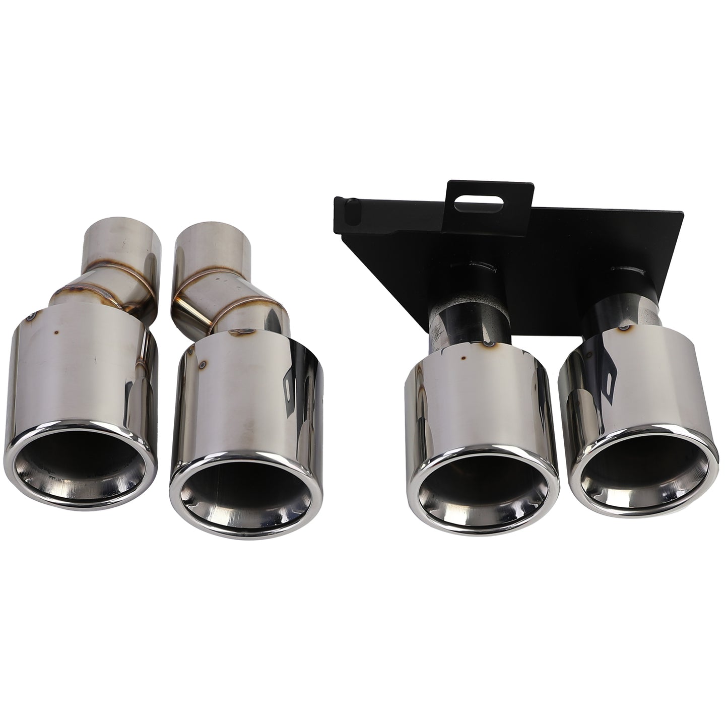 Chrome exhaust tips suitable for BMW F10 F11 520 523 525 528 530