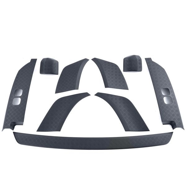 Set Coperture Protettive Offroad Nero Opaco per Land Rover Defender L663 110 ab19