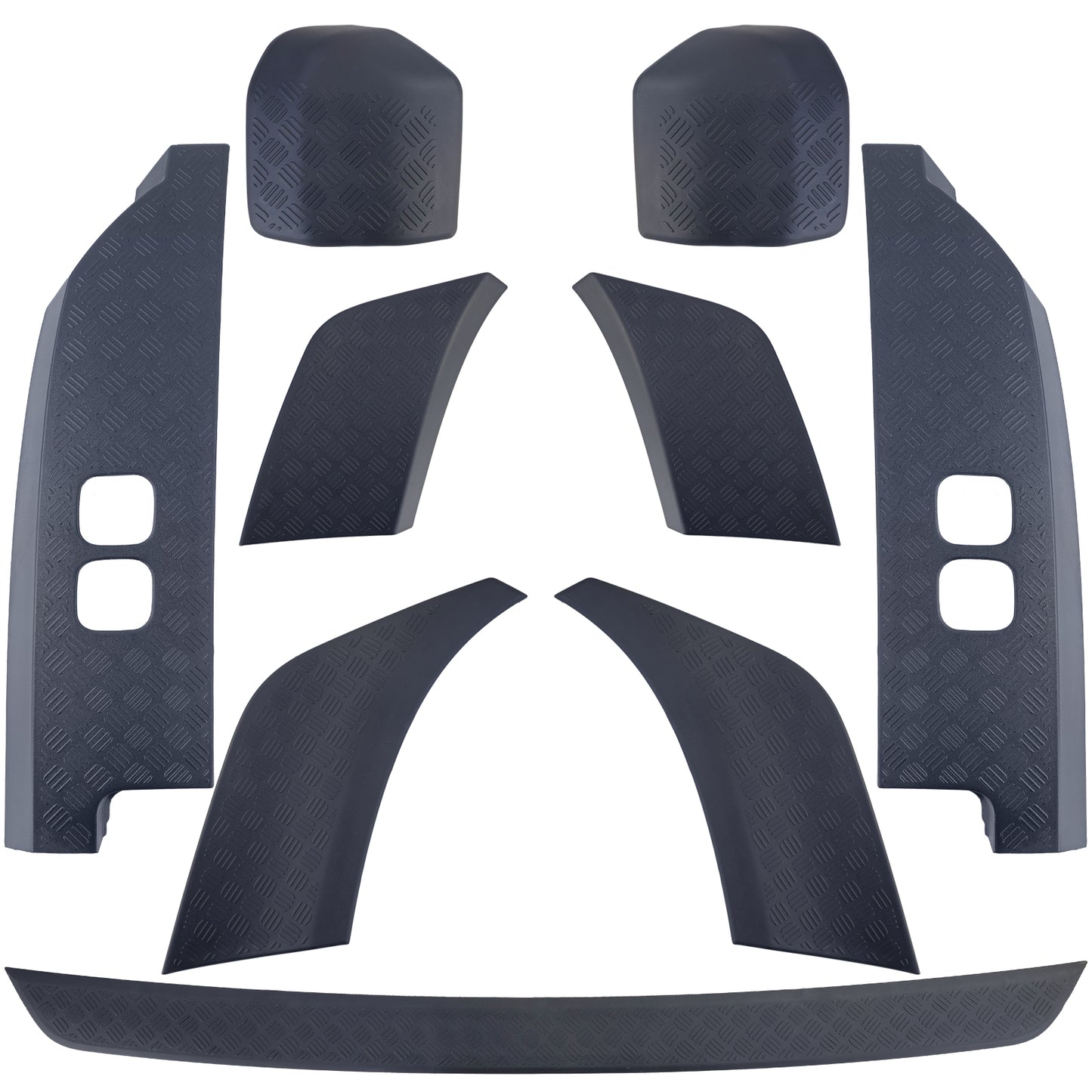 🔥Set Coperture Protettive Offroad Nero Opaco per Land Rover Defender L663 110🔥
