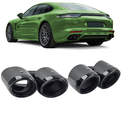 Terminali di scarico doppi neri per Porsche Panamera 971 243kW 330hp