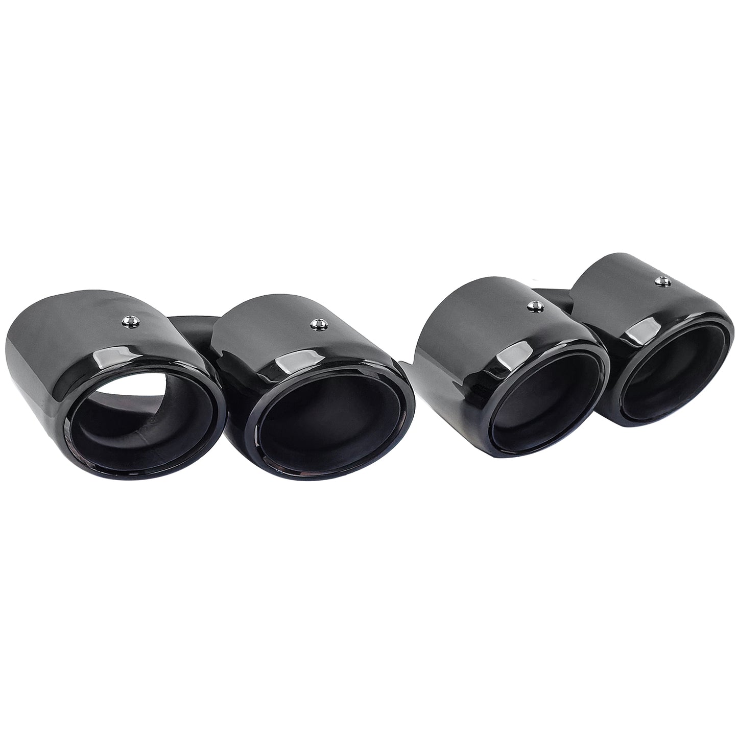 Black Double Exhaust Tips for Porsche Panamera 971 243kW 330PS