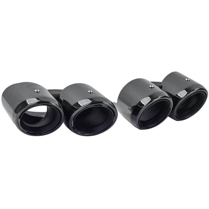 Black Double Exhaust Tips for Porsche Panamera 971 243kW 330PS
