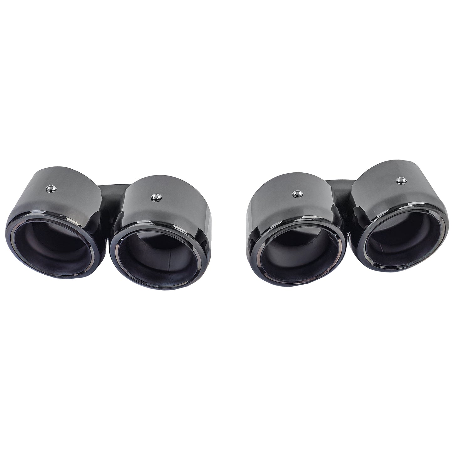 Black Double Exhaust Tips for Porsche Panamera 971 243kW 330PS