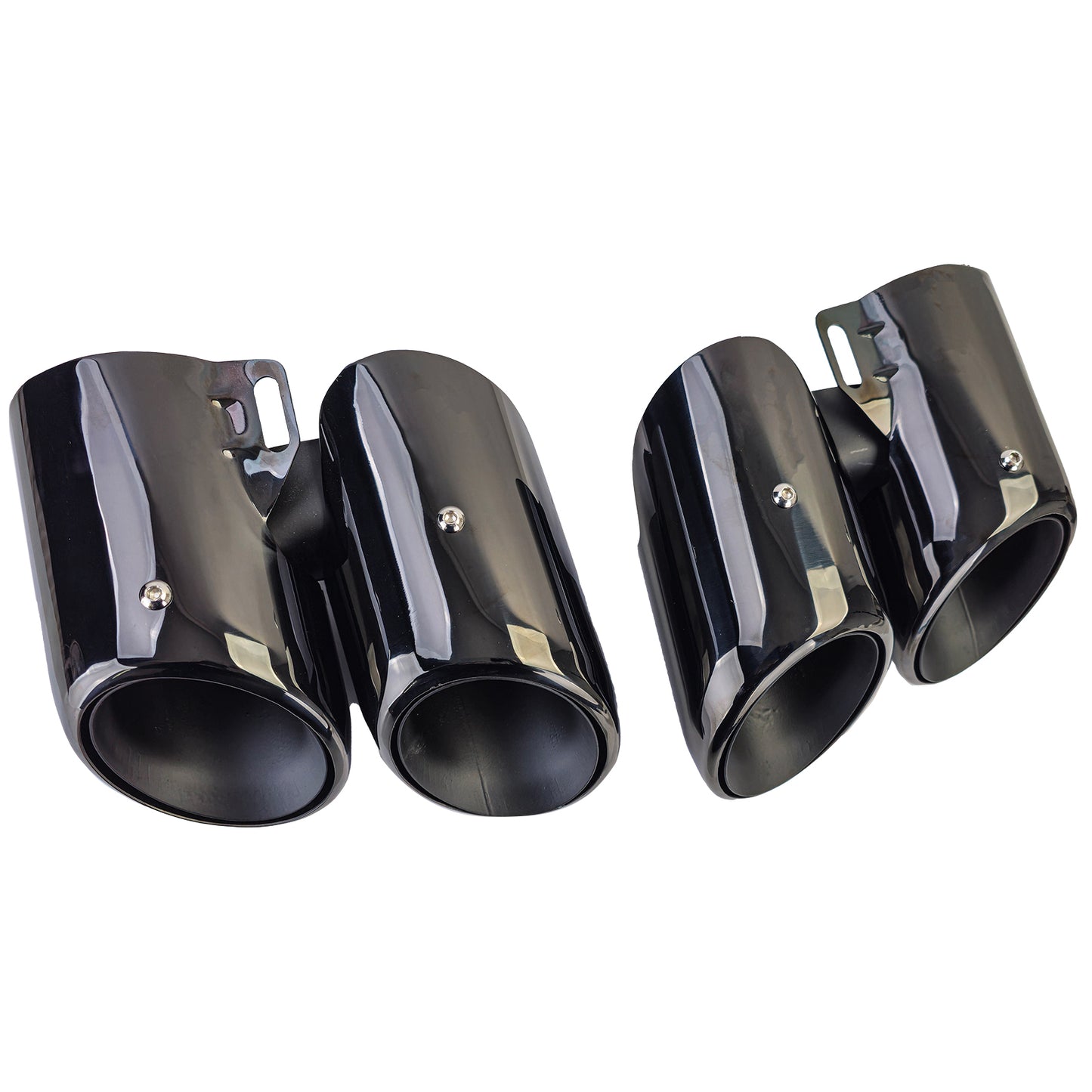 Black Double Exhaust Tips for Porsche Panamera 971 243kW 330PS