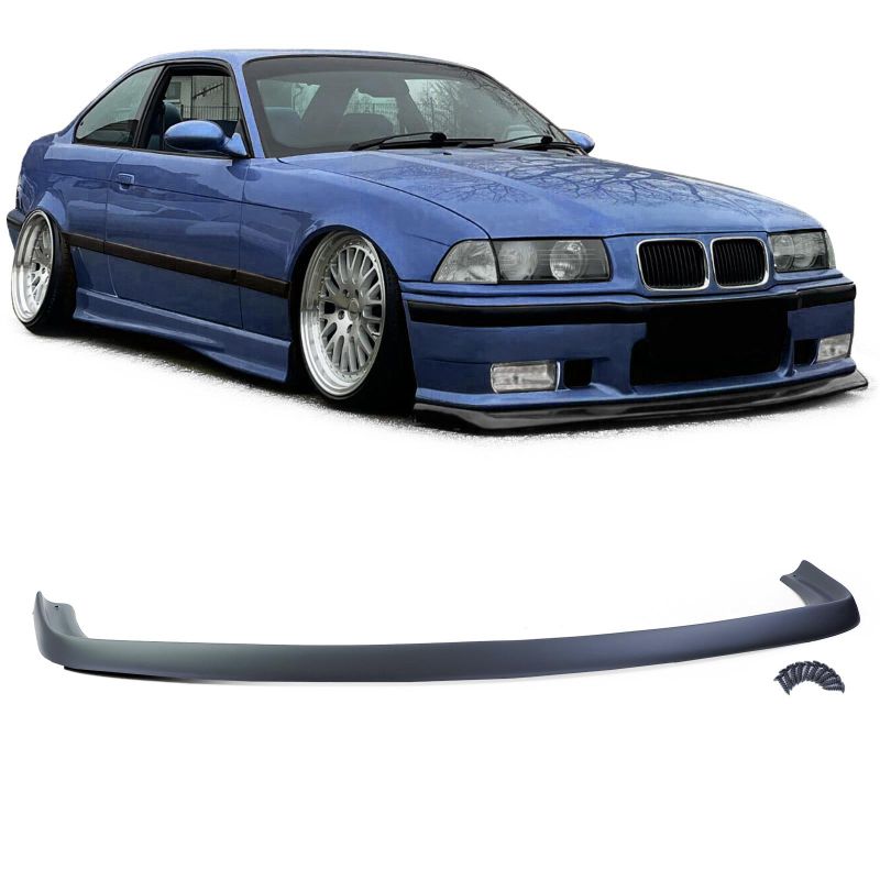 💫Spliter Anteriore Lip FATLIP Nero Opaco adatto per BMW Serie 3 E36 90-99💫