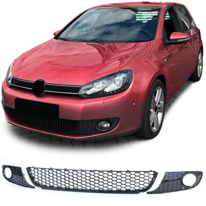 ✨Griglia a nido d'ape lucida per fendinebbia paraurti per VW Golf 6 08-13✨