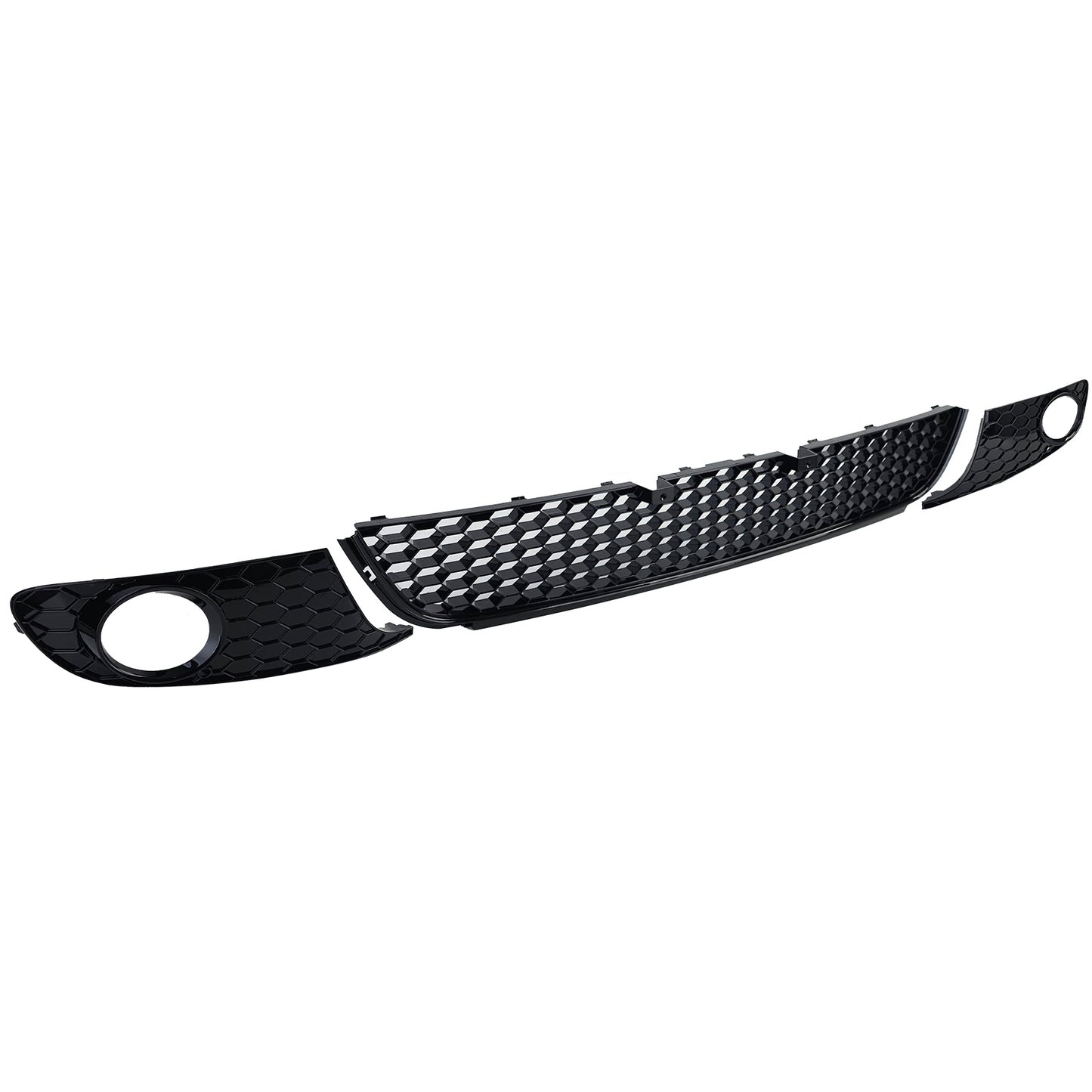 ✨Griglia a nido d'ape lucida per fendinebbia paraurti per VW Golf 6 08-13✨