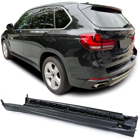 PEDANE LATERALI IN ALLUMINIO BLACK EDITION OE-STYLE PER BMW X5 F15 2013-07/2018