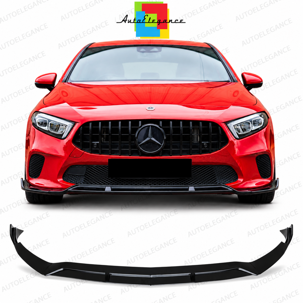 ART.10810 SPLITTER NERO LUCIDO IN 3 PEZZI ADATTO PER W177 SOLO STANDARD