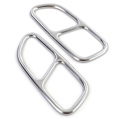 Cornici Terminali di Scarico Cromate Ottica 4 Tubi per Mercedes SLK R171 08-11 AUTOELEGANCERICAMBI
