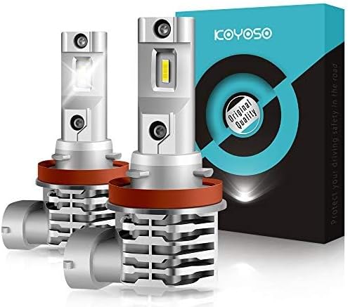 KOYOSO H11 LED Fendinebbia, H8/H9 Lampadine Luci Antinebbia 3000LM, 12V 6000K Bianco