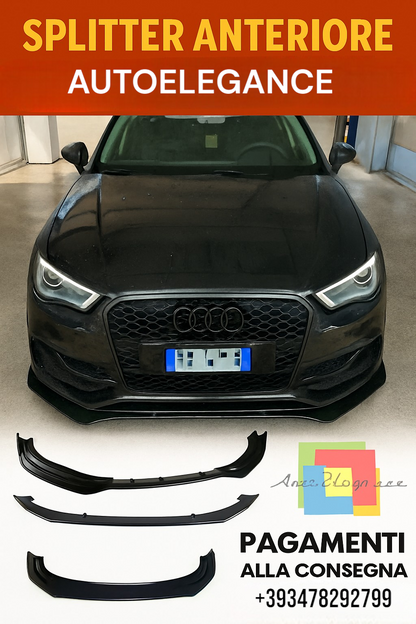 🔥SOTTO PARAURTI ANTERIORE ADATTO PER AUDI A4 B8 2008🔥
