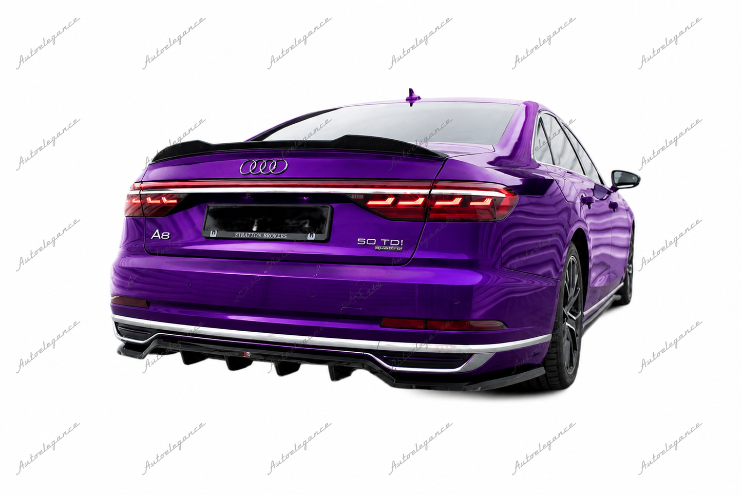 🔥ART.9824 SPLITTER POSTERIORE (CON BARRE VERTICALI) ADATTO PER AUDI A8 D5🔥