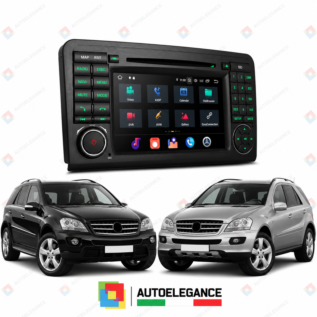 RADIO GPS ANDROID 10 ADATTO PER MERCEDES ML W164