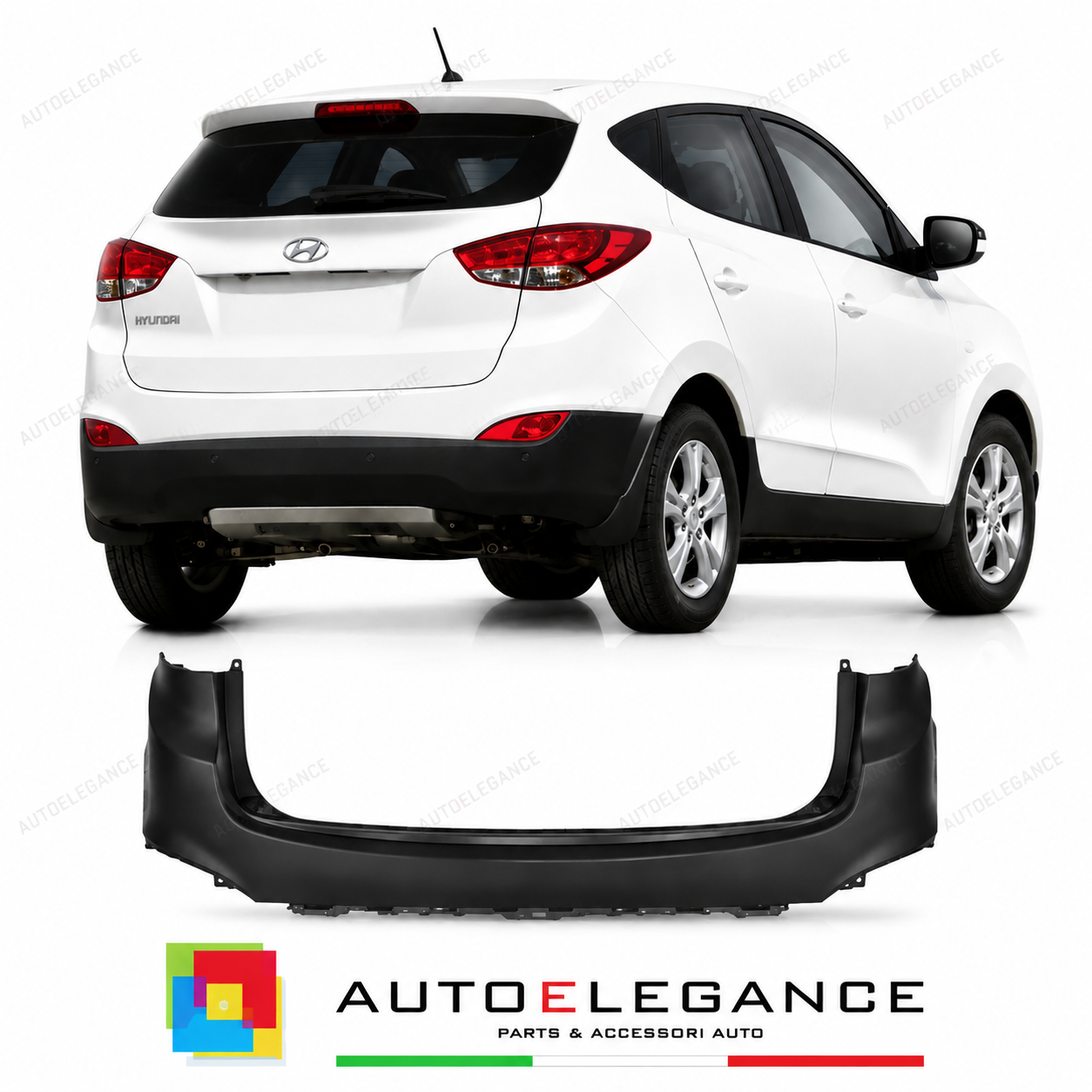 PARAURTI POSTERIORE PER HYUNDAI IX 35 13- PARTE SUPERIORE