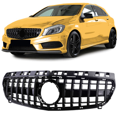 Griglia Sportiva Griglia Nera Lucida Per Mercedes Classe A W176 12-15