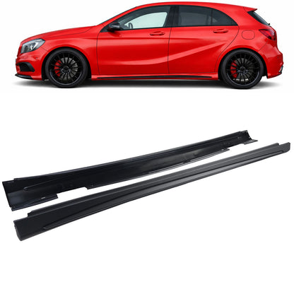 💫ART.7898 Minigonne Laterali Sportiva per Mercedes Classe A (2012-2018)💫