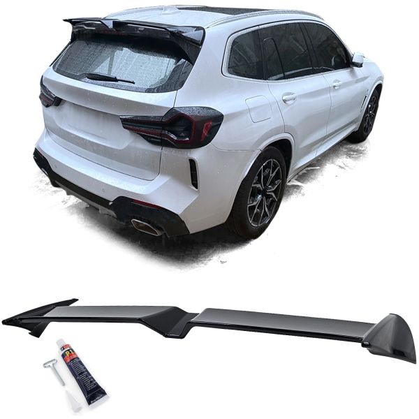 Spoiler sul tetto sportivo Performance Nero lucido adatto per BMW X3 G01 17-21