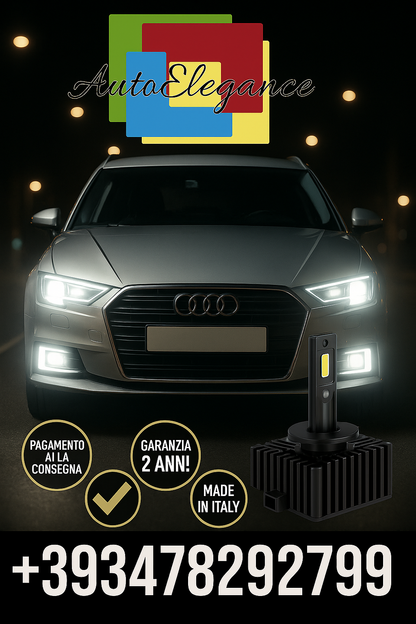 COPPIA LAMPADE D2S LED DA XENON A LED PER   Audi A3