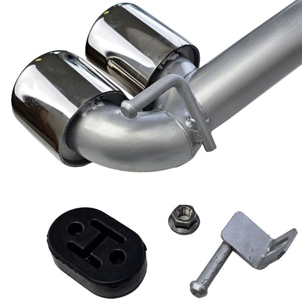 Terminale di scarico Duplex 4 Pipe Look Conversion adatto per BMW F30 F31 320 325 328 330