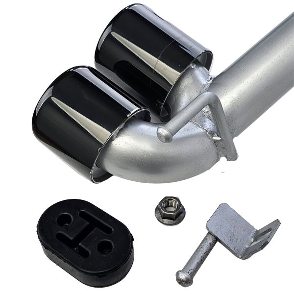 Terminale di scarico Duplex 4 Pipe Look Conversion adatto per BMW F30 F31 320 325 328 330