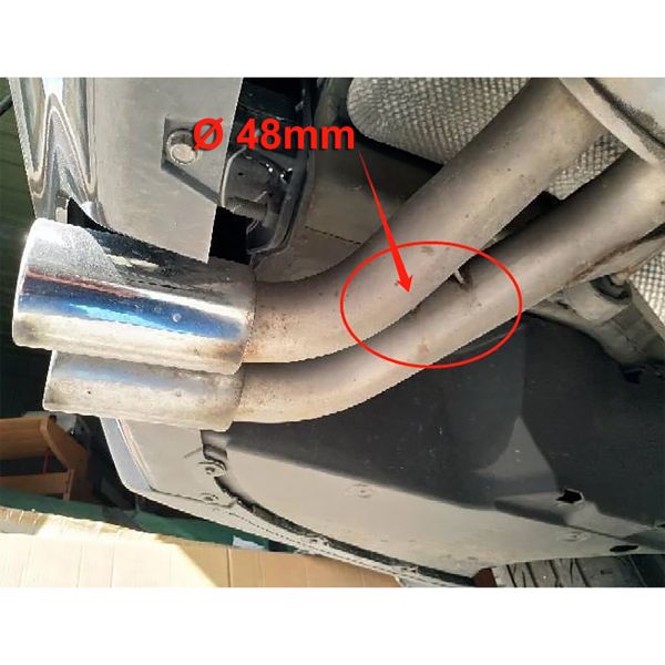 Terminale di scarico Duplex 4 Pipe Look Conversion adatto per BMW F32 F33 F36 425 428 430