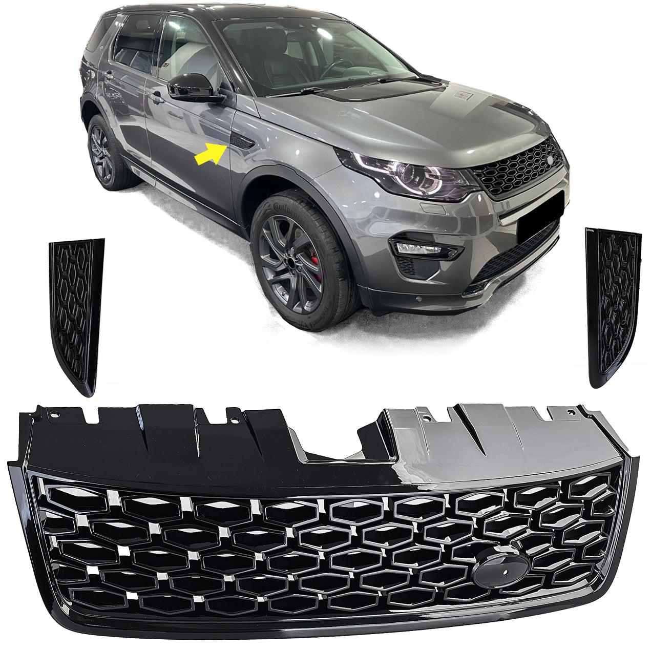Grille + fender set for Land Rover Discovery Sport L550 15-19