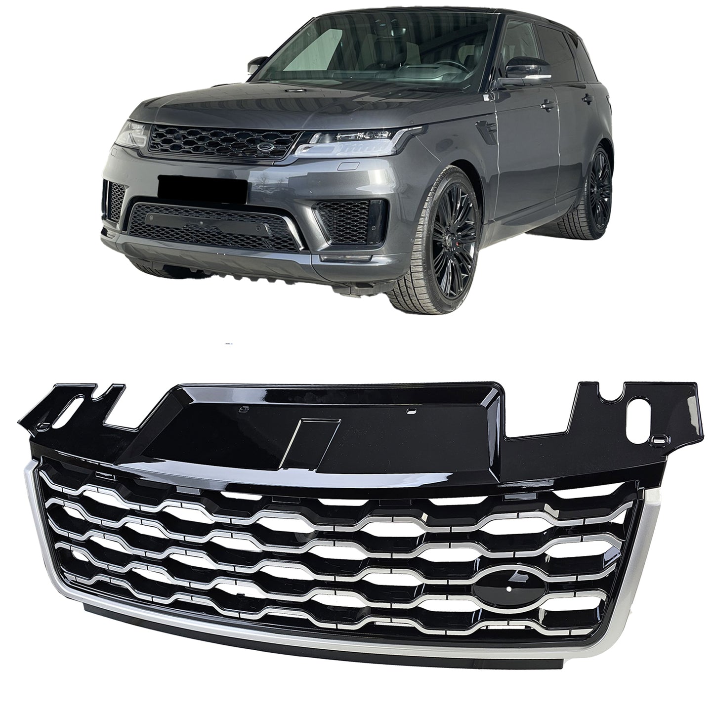 Black Silver Performance Grille for Range Rover Sport L494 2017-2022