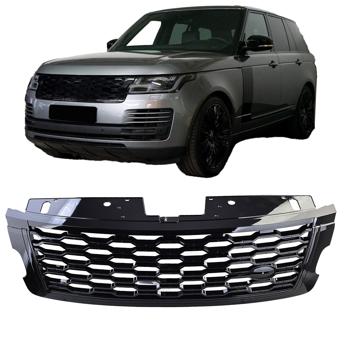 Gloss Black Sports Grille suitable for Range Rover Vogue L405 18-22