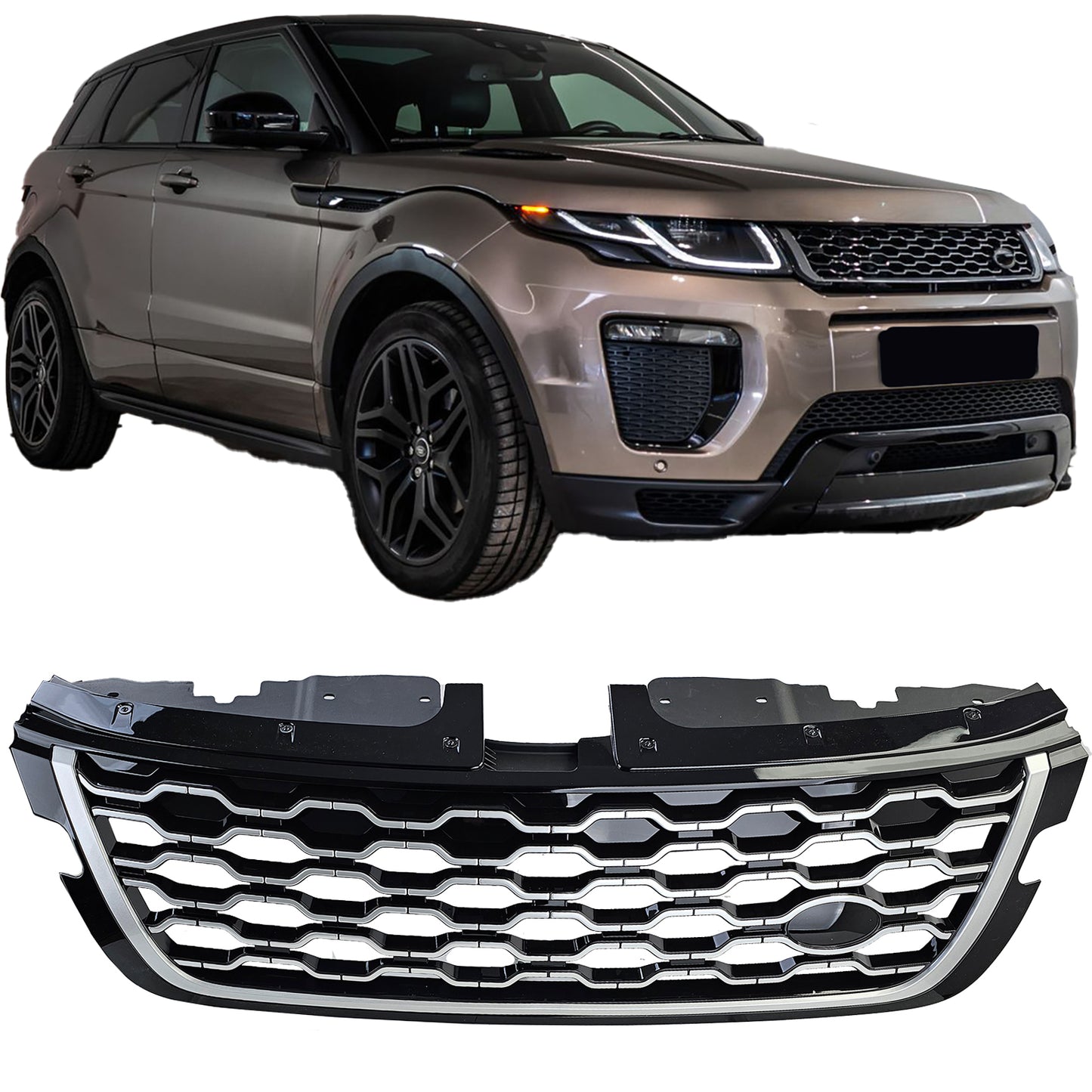 🔥Griglia Performance Nero Argento adatta per Range Rover Evoque L551 dal 2019🔥