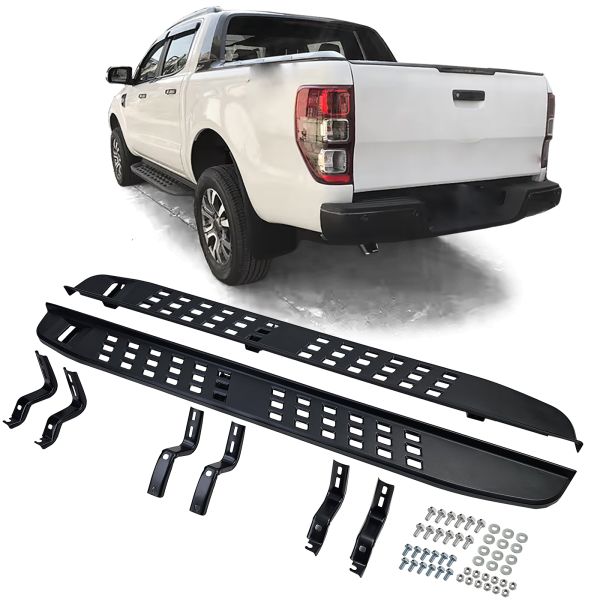 Pedane nere adatte per Ford Ranger T6 T7 T8 12-23