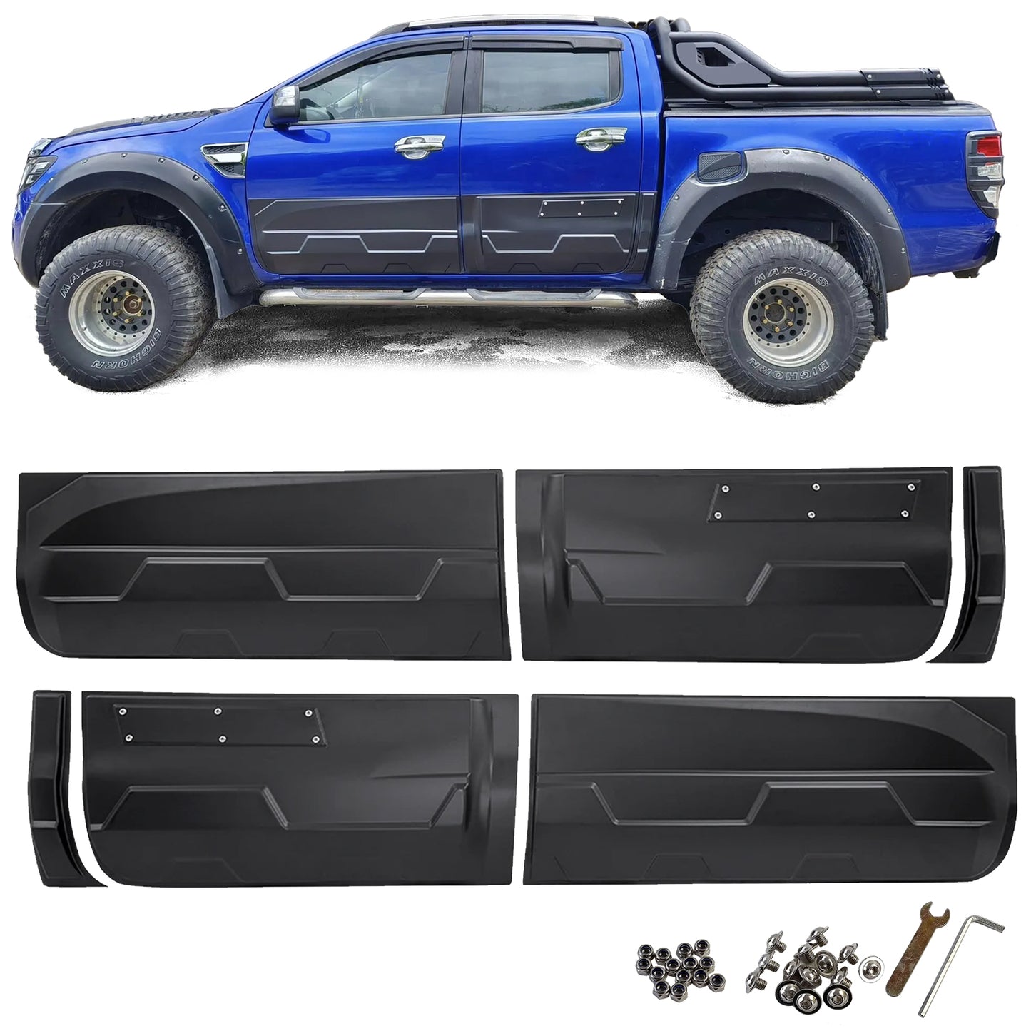 Copri portellone posteriore con protezione paraurti per Ford Ranger T6 T7 T8
