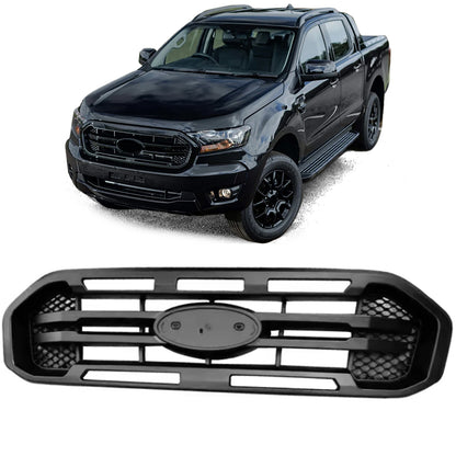 Griglia radiatore nera con doppia barra per Ford Ranger T8 19-23 2.0 TDCi