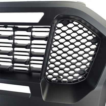 Griglia a nido d'ape Performance nera con LED adatta per Ford Ranger T8 19-23