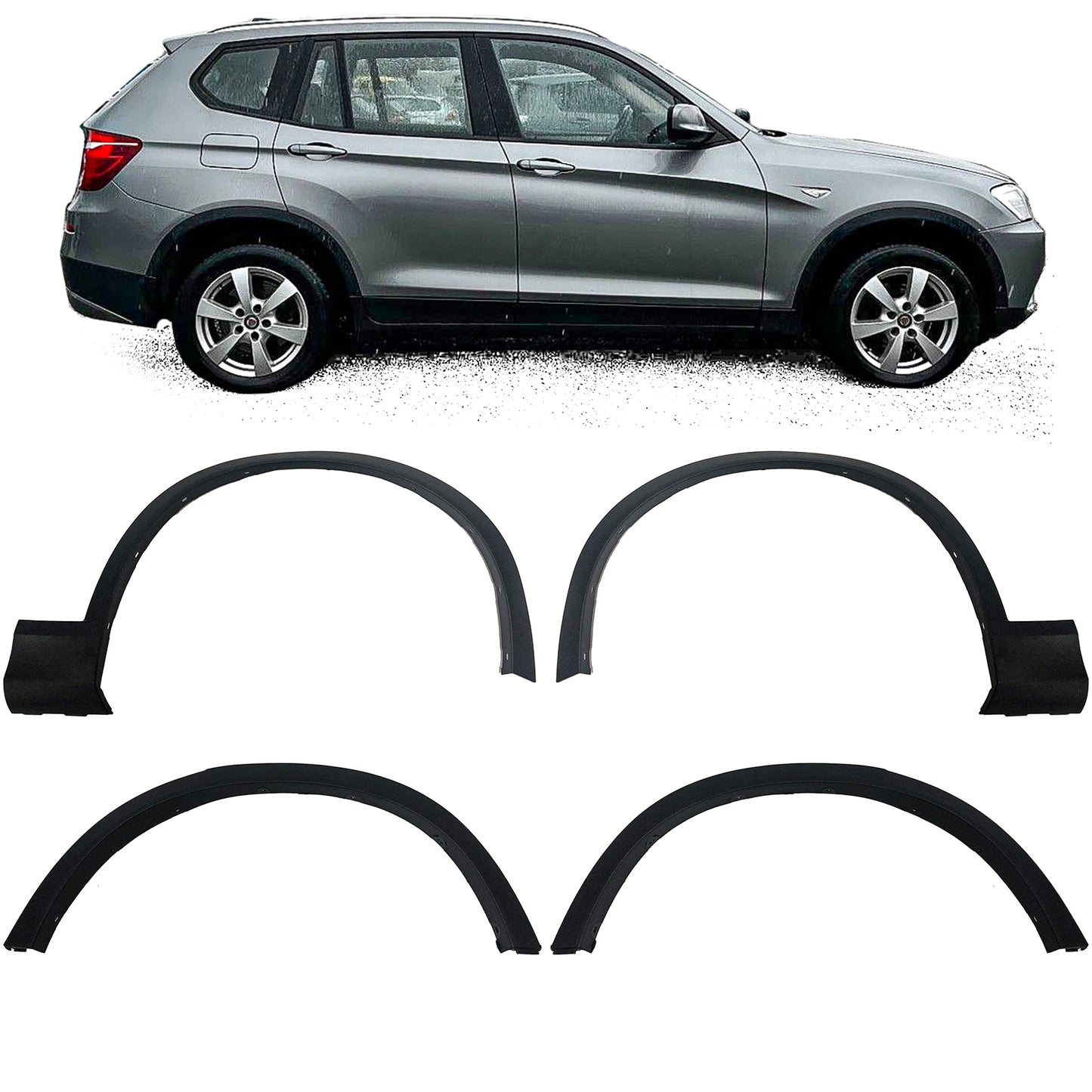 Set di parafanghi passaruota adatto per BMW X3 F25 10-17