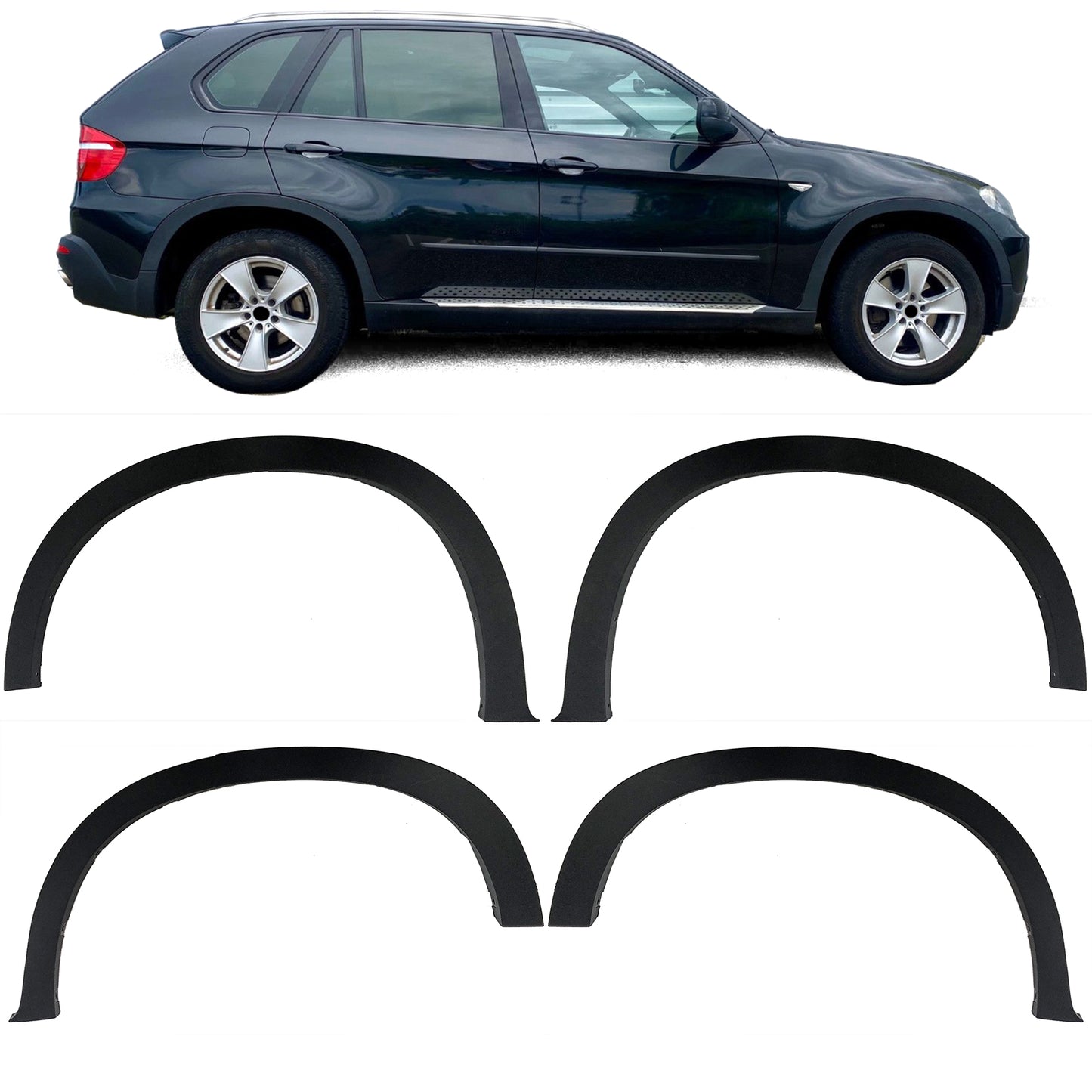 Set parafanghi passaruota adatto per BMW X5 E70 06-13