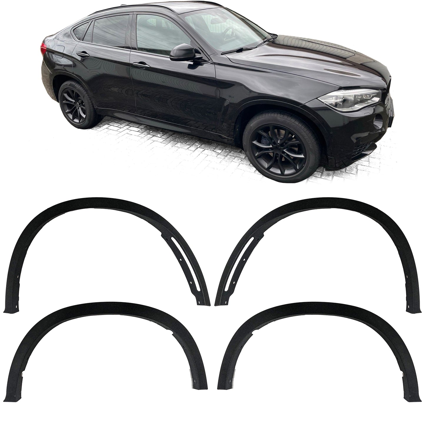 Set parafanghi passaruota adatto per BMW X6 F16 14-19