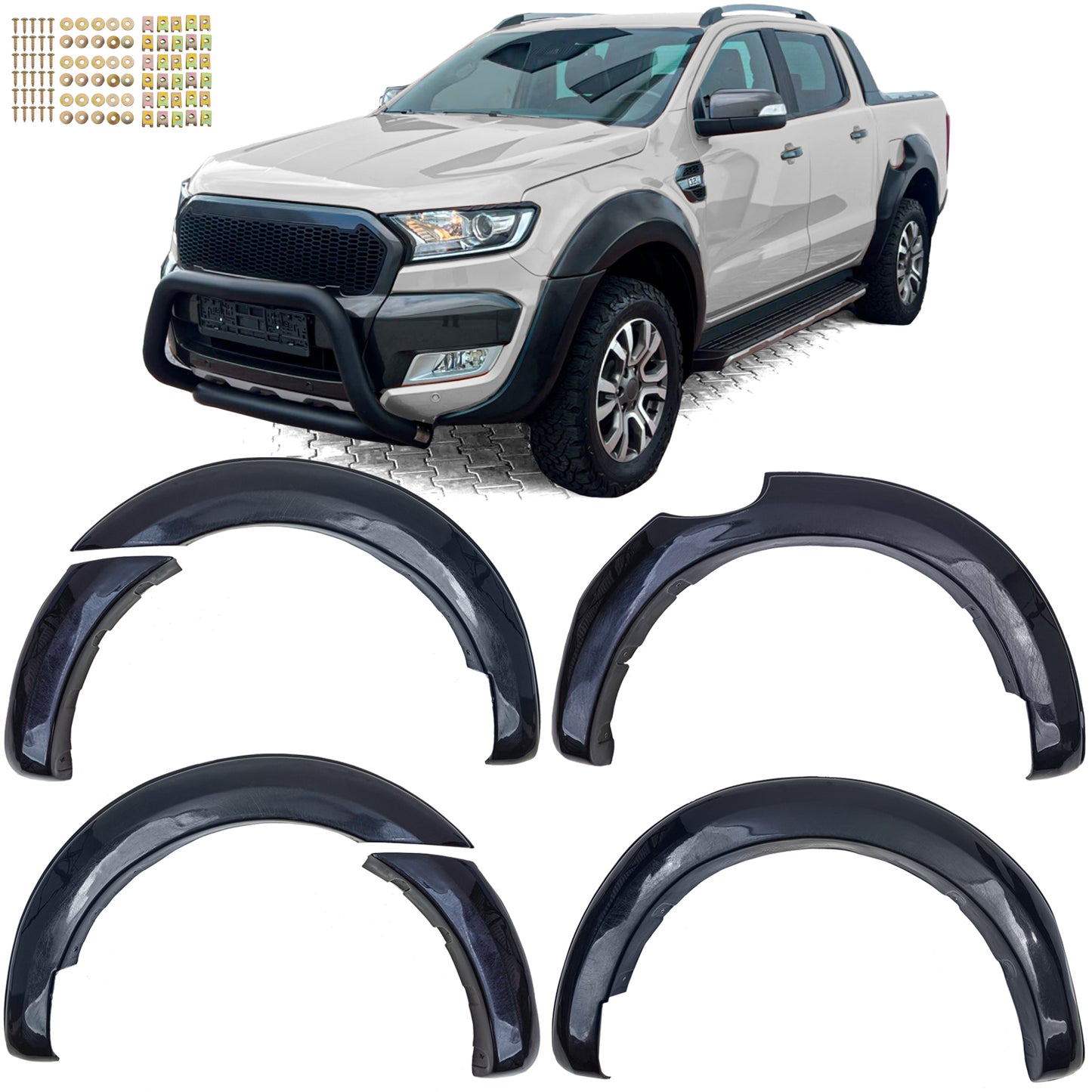 ❄️Set di estensioni per passaruota da 6" per Ford Ranger T7 T8 15-22❄️