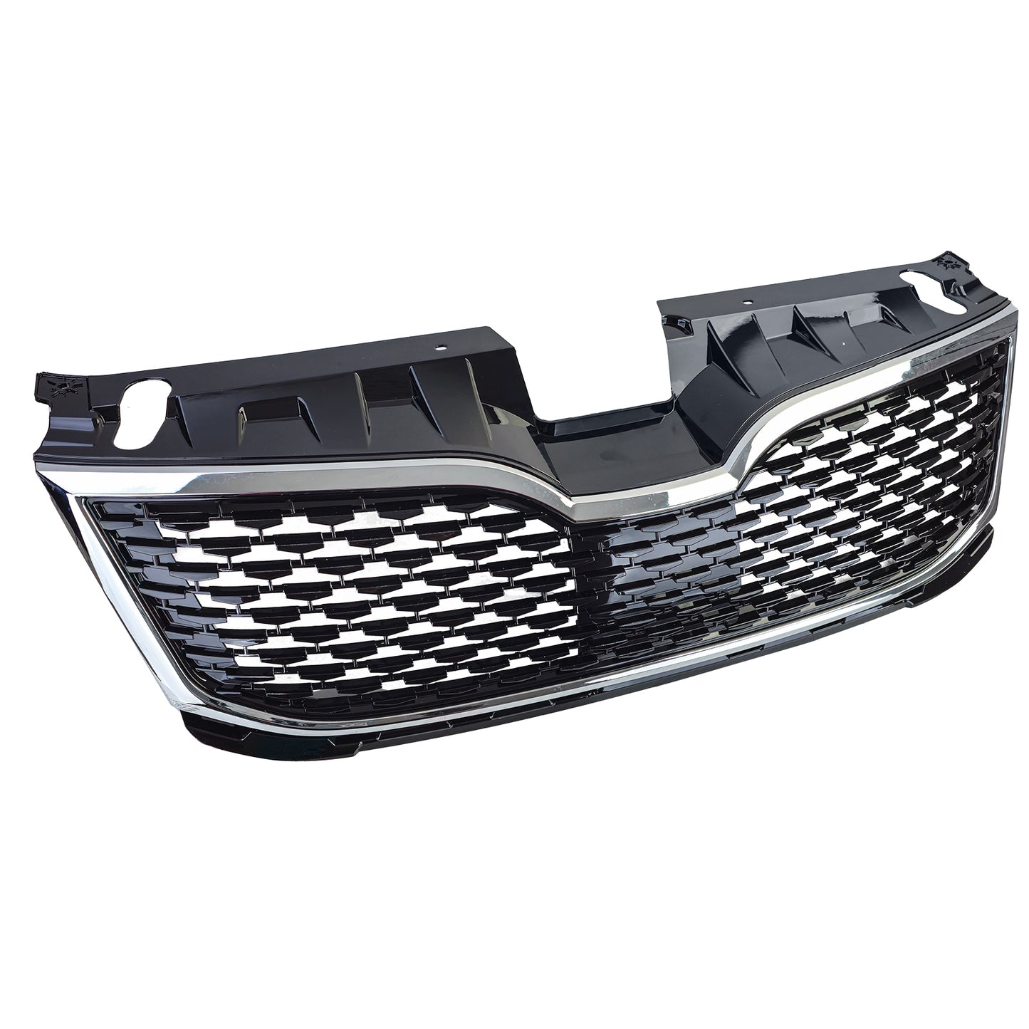 Griglia del radiatore sportiva cromata nera per Skoda Octavia 5E Facelift 17-20