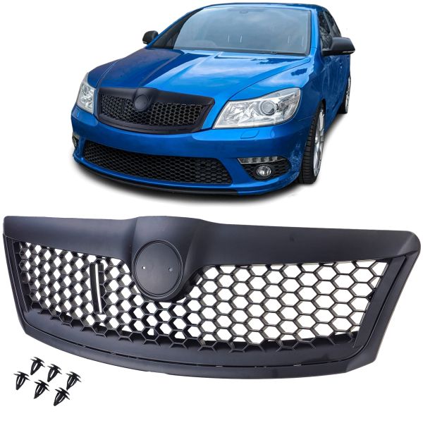 Black RS Sport Grille suitable for Skoda Octavia 1Z Facelift 09-13