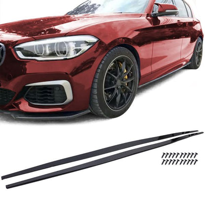 Gloss Black Side Skirts Fit For BMW 1 Series F20 F21 LCI 15-19
