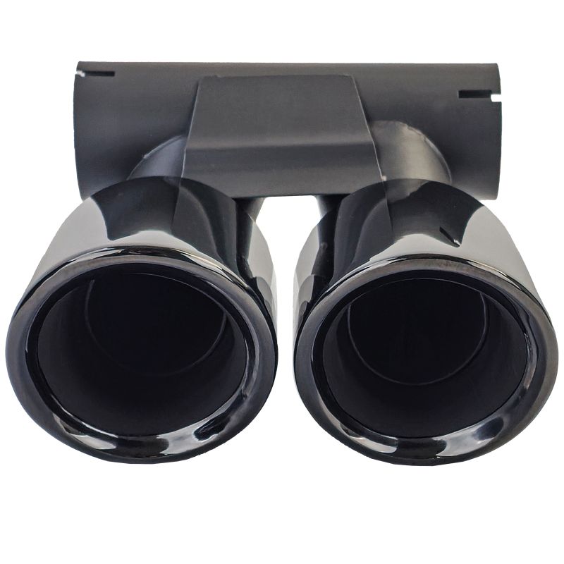 TERMINALI SCARICO DOPPIO TUBO GTS SPORT LOOK NERO LUCIDO PER PORSCHE 718 CAYMAN