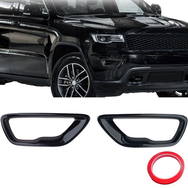 ✨Fendinebbia Surround Nero Lucido adatto per Jeep Grand Cherokee WK2 18-20✨