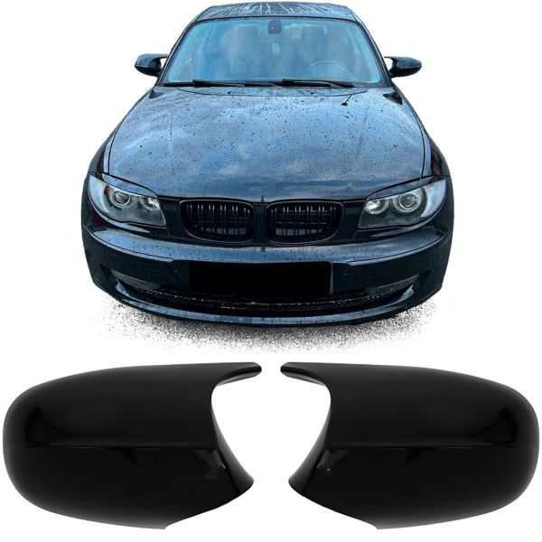 ✨Calotte specchietti di ricambio nero lucido adatto per BMW SERIE 1 E81 E82 E87