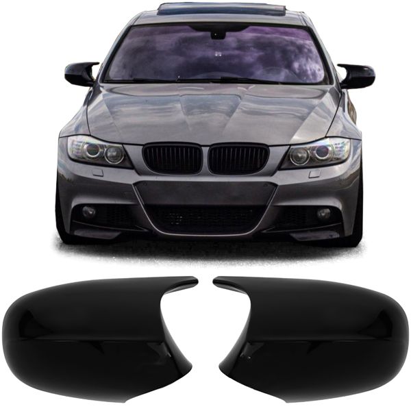 ✨Calotte specchietti di ricambio nero lucido adatto per BMW SERIE 3 E90 E91 E92
