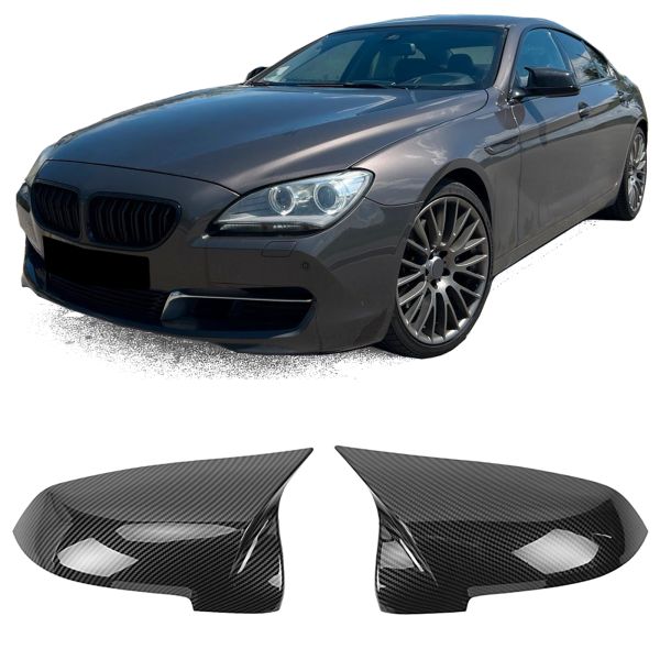 ✨Glossy Black Replacement Mirror Caps Suitable for BMW 5 6 7 SERIES✨