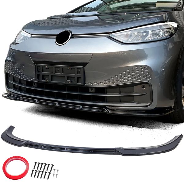 ✔️FRONT SPLITTER SUITABLE FOR VW ID.3 GLOSSY BLACK✔️