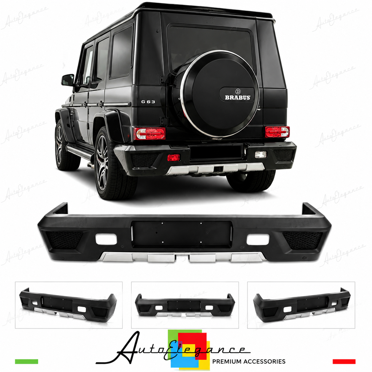 PARAURTI POSTERIORE MERCEDES G W463 89-13 LOOK AMG G65