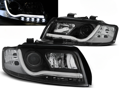 TUBO FARI DRL NERO per AUDI A4 10.00-10.04